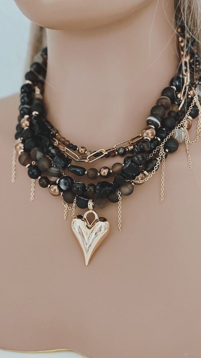 Kaklarota " Coffee Mocha " (zelta sirdi)