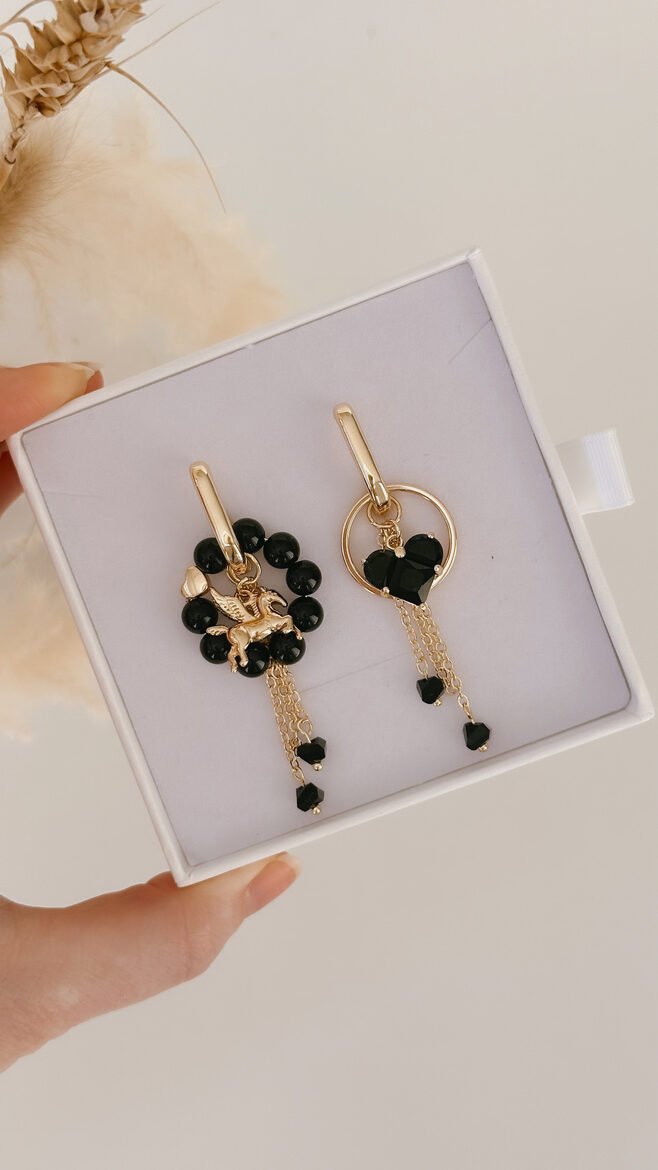 Auskari "Melnais Pegazs"