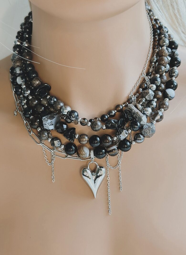 Kaklarota " Coffee Mocha" (Sudraba sirdi)