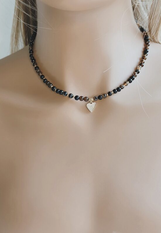 Čokeris Coffee strip ar zelta sirsniņu