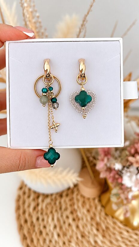 EMERALD BLOOM — transformējami auskari