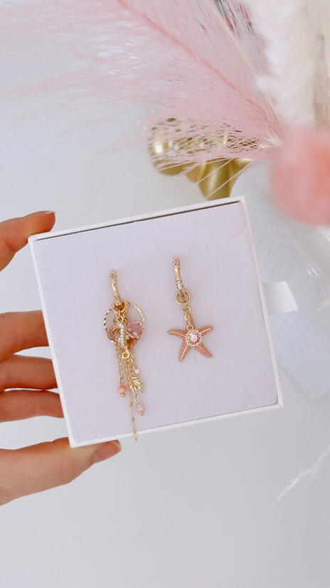 Auskari LUX DESIGN OCEAN (peach)