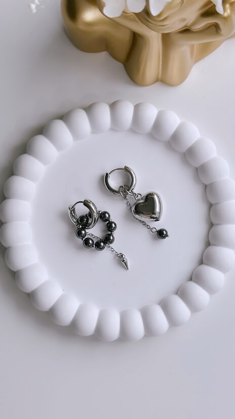 Auskari ar kuloniem "Hematīts"