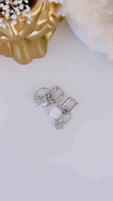 Auskari "Fourleaf" sudraba