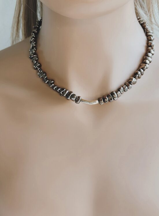 Čokeris Brūnā hematīta Chips formas 1