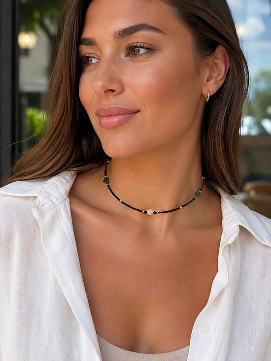 Noir Clover čokeris