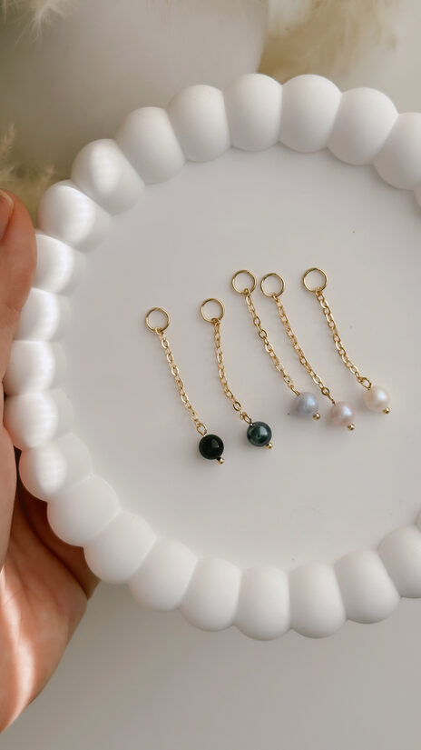 Ķēdītes kuloni ar swarovski pērli