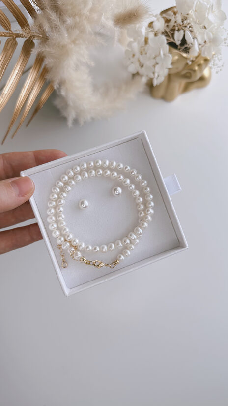 Rotu komplekts " Simple Look " kaklarota + auskari