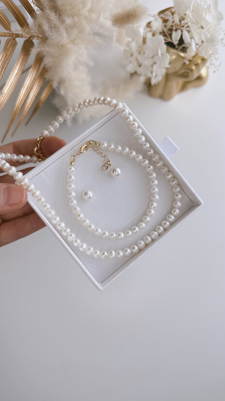 Rotu komplekts " Simple Look " kaklarota + auskari + rokassprādze