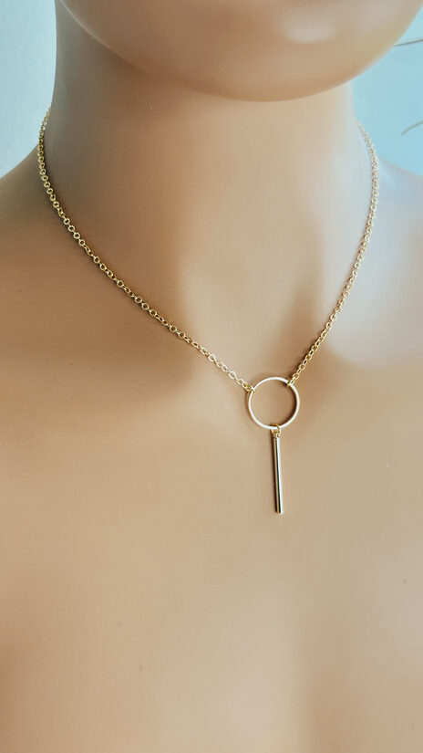 Bāzes ķēdīte aplis ar stabiņu