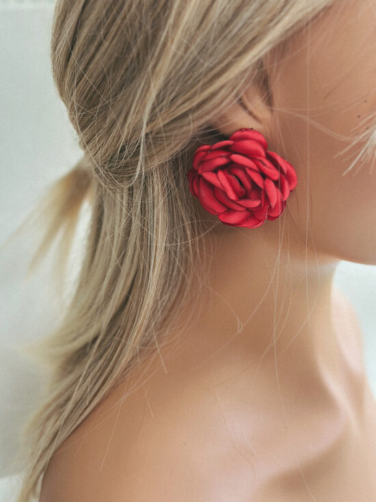 GAIŠI SARKANI ROZĪŠU AUSKARI