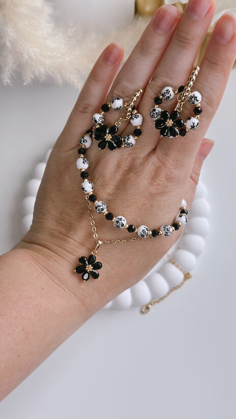 Keramikas porcelāna raksta komplekts Melns