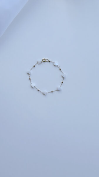 Shell sirds formu pavedienu rokas ķēdīte