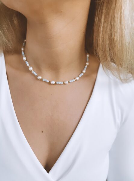 Čokeris ar zilām Shell trubiņām