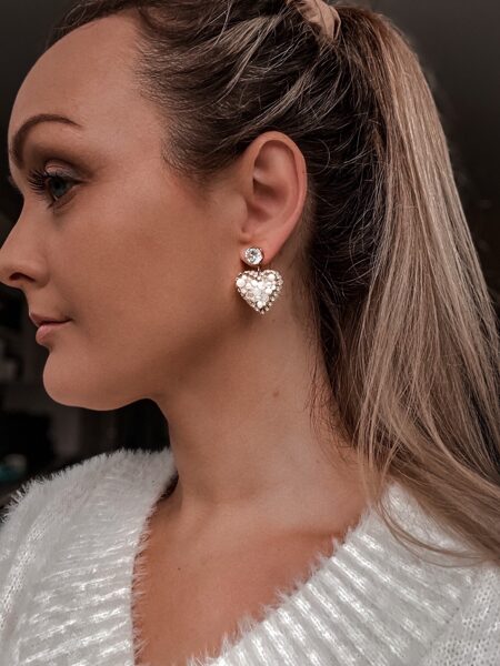 Dūmakaini balti Sirds auskari M