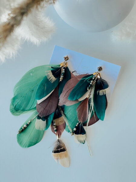 Texas. Asimetriskie spalvu auskari