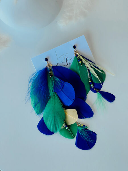 Summer. Asimetriskie spalvu auskari