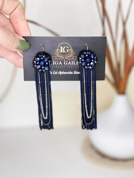 Nakts zilas bārkstis un ķēdītes