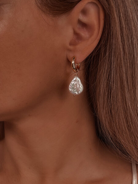 Dabīgo saldūdens pērļu lāsītes