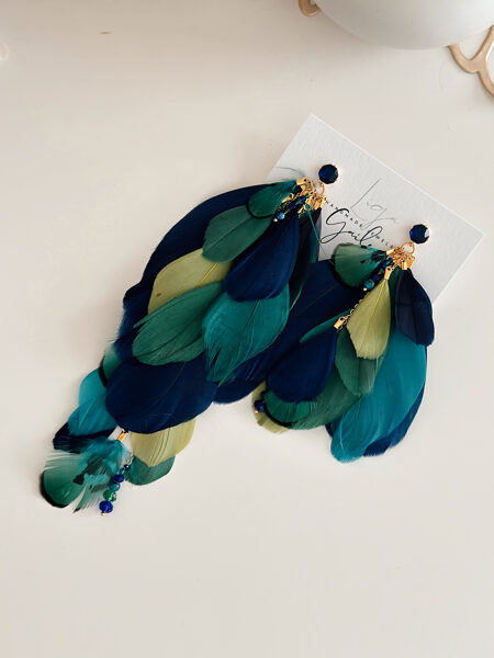 Exotic. Asimetriskie spalvu auskari